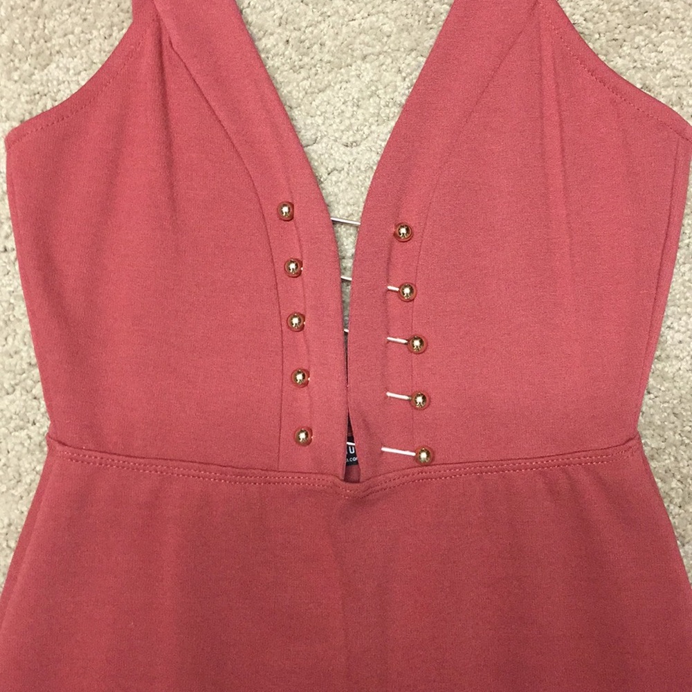 Marsala Bar Bell Midi Dress - Picture 4 of 6